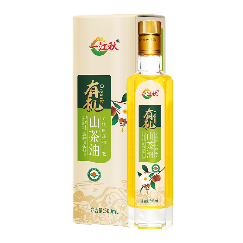 一江秋有机山茶油500ML家庭食用油高山茶树油冷榨茶籽油瓶装礼盒,粮油调味/速食/干货/烘焙,山茶油,淘宝优惠券,粉丝福利购,淘宝优惠卷