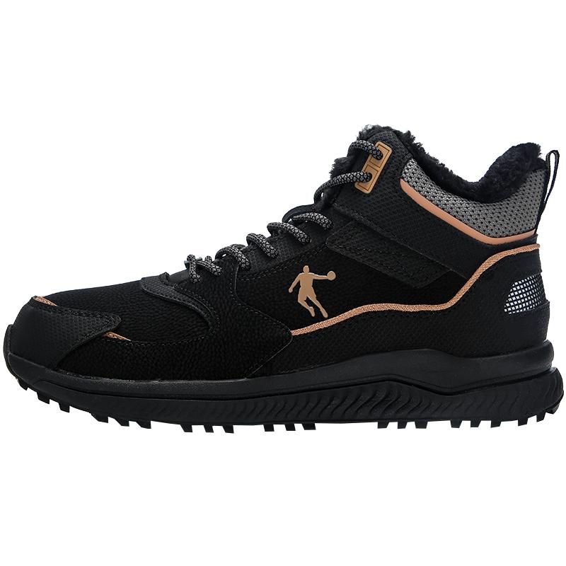 乔丹运动鞋男鞋高帮加绒保暖棉鞋