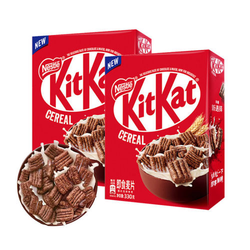雀巢KitKat奇巧威化脆麦片330g即食巧克力谷物高膳食纤维儿童早餐