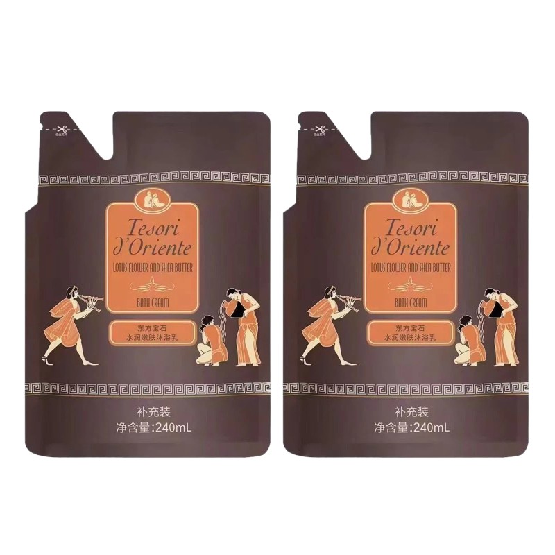 意大利进口东方宝石水莲花香氛沐浴露240ml 补充装持久留香男女士
