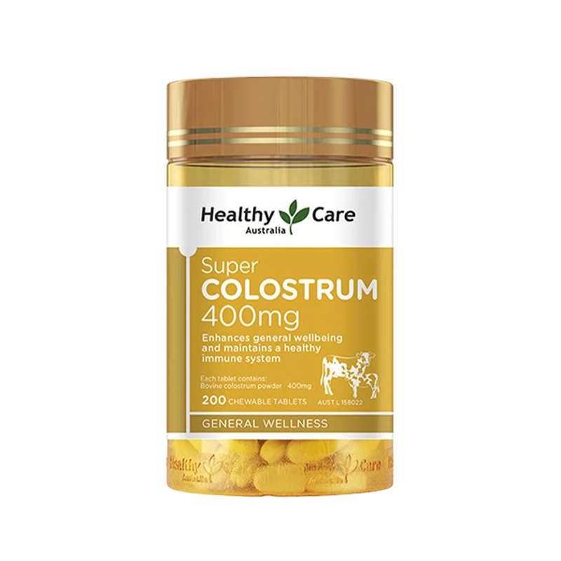 HealthyCare牛初乳咀嚼片免疫球蛋白200粒