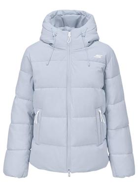 斯凯奇女士秋冬新款防泼水棉外套棉衣棉服连帽外套P425W197/066X