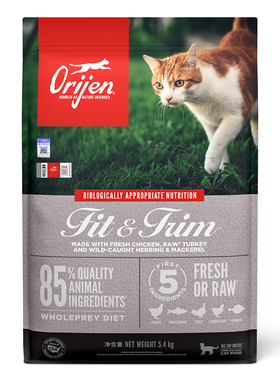 【百补】Orijen原始猎食渴望室内伴侣进口低卡成幼通用猫粮1.8kg