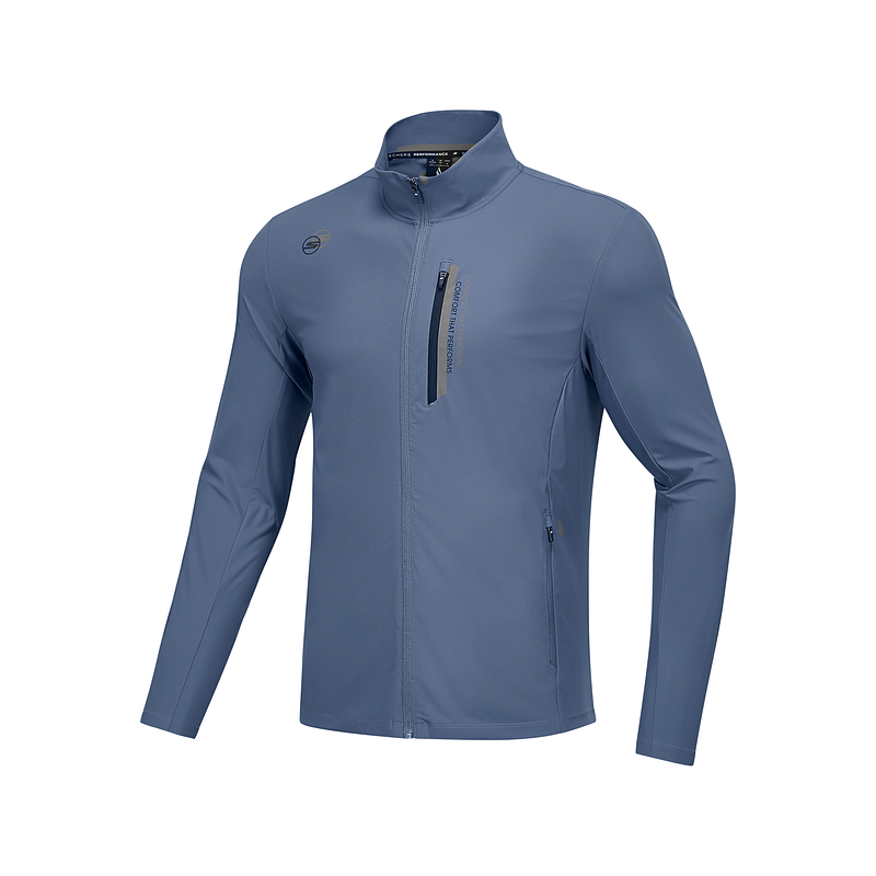 斯凯奇薄荷系列防晒衣2025秋季立领修身型吸湿速干凉感透气科技