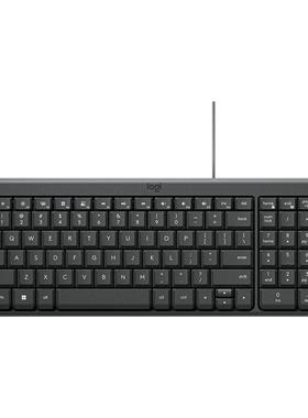 罗技K106有线键盘笔记本办公专用台式电脑商务家用打字键鼠套装