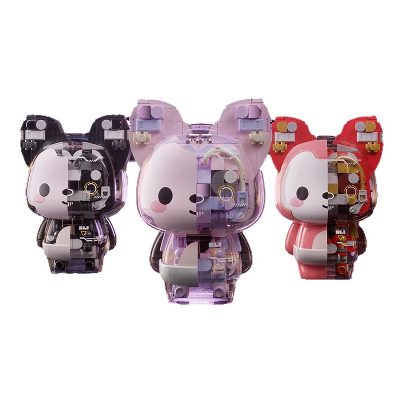 JAKI佳奇积木机械阿狸磁吸体潮玩模型摆件半拆解益智拼搭玩具礼物