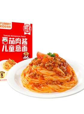 怡芽经典儿童意面意大利面条速食番茄肉酱早餐面条营养方便面151g