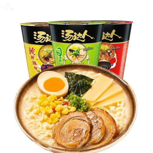 统一汤达人方便面6杯装酸辣日式豚骨拉面多口味泡面速食夜宵rx