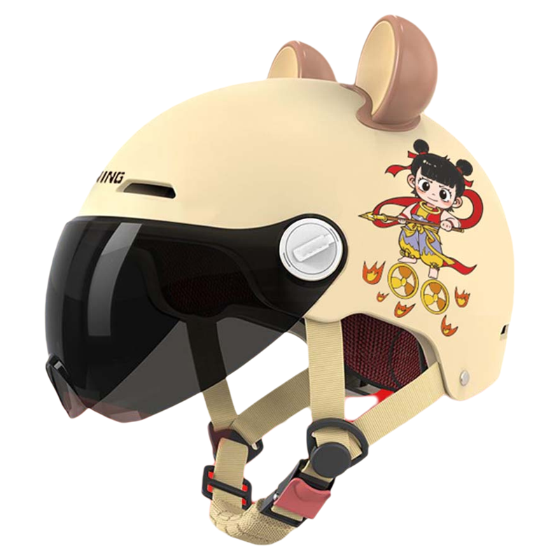 亲子新国标3C认证儿童电动车头盔男女四季通用电瓶防晒摩托安全帽