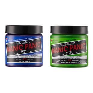 MP染发膏Manicpanic海王红蜥蜴绿斑蓝正品 品牌纯植物在家染发膏女