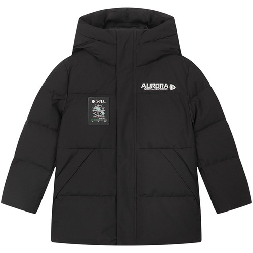 水孩儿亲子装羽绒服三防儿童冬装男童中长女童厚外套外出防寒服