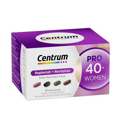 Centrum善存海外女士进阶PRO营养包40+多种复合维生素辅酶Q10