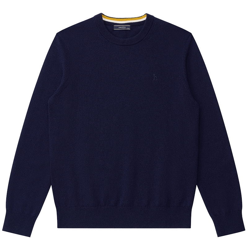 哈吉斯男士休闲羊毛针织衫