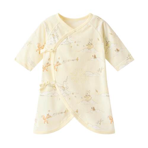 全棉时代婴儿纱布系带蝶衣