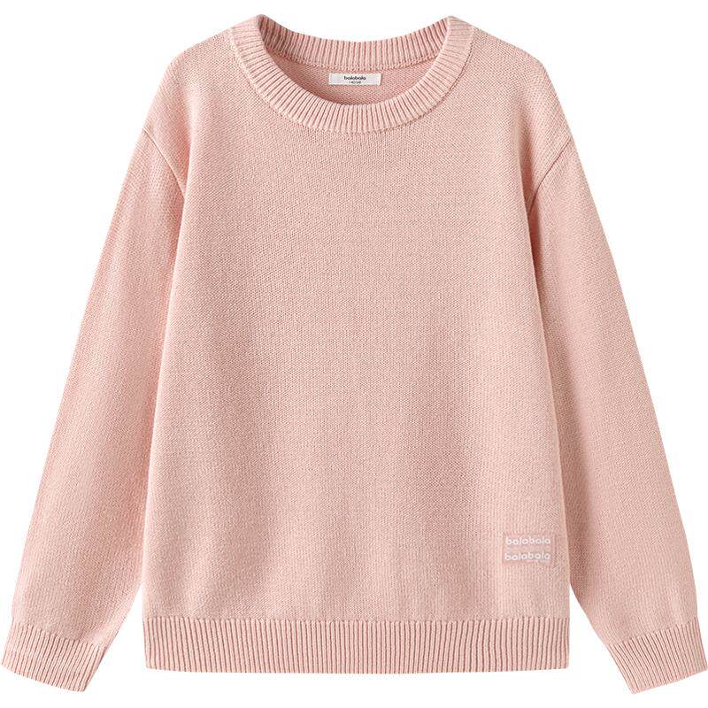 巴拉巴拉儿童针织衫男童女童毛衣秋冬季款童装中大童套头打底上衣