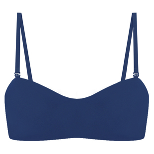 claesens小胸平胸无钢圈内衣女不空杯冬薄款 棉文胸 透气隐形抹胸式