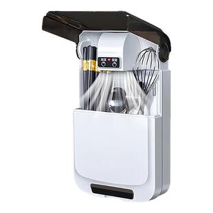 驱菌筷子筒多功能家用壁挂式餐具收纳盒除湿沥水防霉厨房置物架