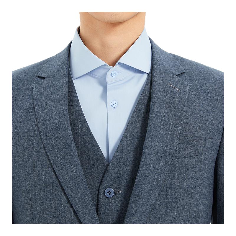 【双色条纹】利郎青年商务西服套装2025春季三件套时尚修身西装男