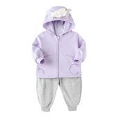 冬装 新款 宝宝衣服 男童女童加绒两件套儿童运动装 巴拉巴拉婴儿套装