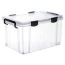 禧天龙茶叶防潮密封箱透明普洱茶饼储物箱食品级收纳箱茶具整理箱