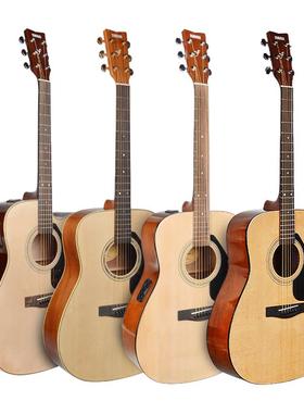 雅马哈木吉他官方旗舰店正品F310民谣电箱初学者成人女生男生f600