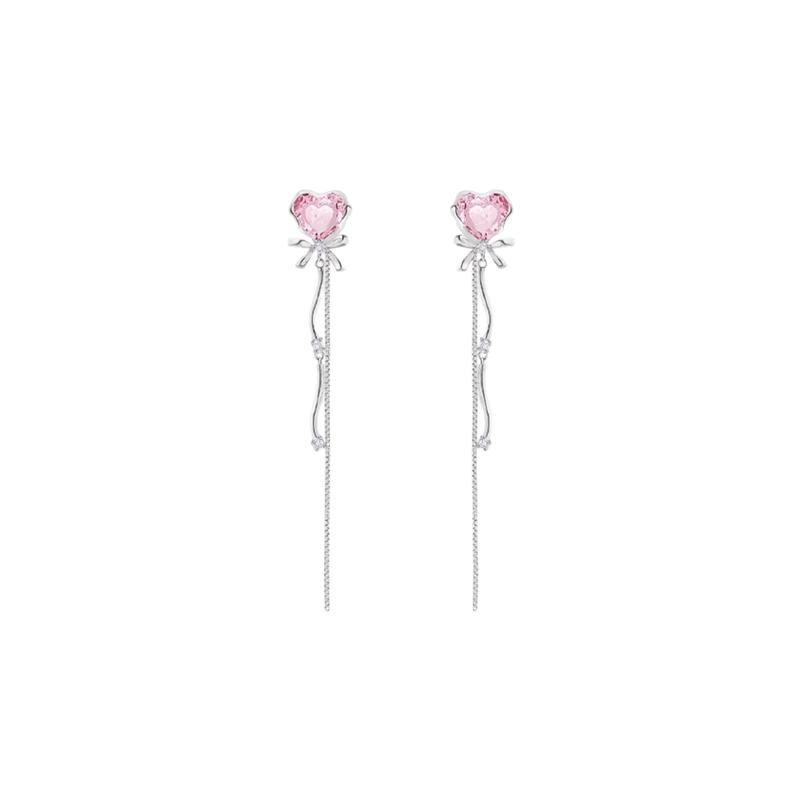 蝴蝶结流苏蚊香盘耳夹女