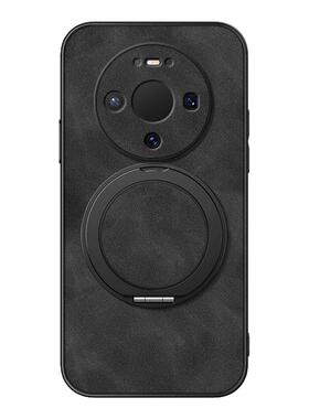 适用华为Mate80pro手机壳mate70/mate60/50保护套mete30磁吸支架mata20鼎桥40e新款pro+羊巴皮纯色男女款