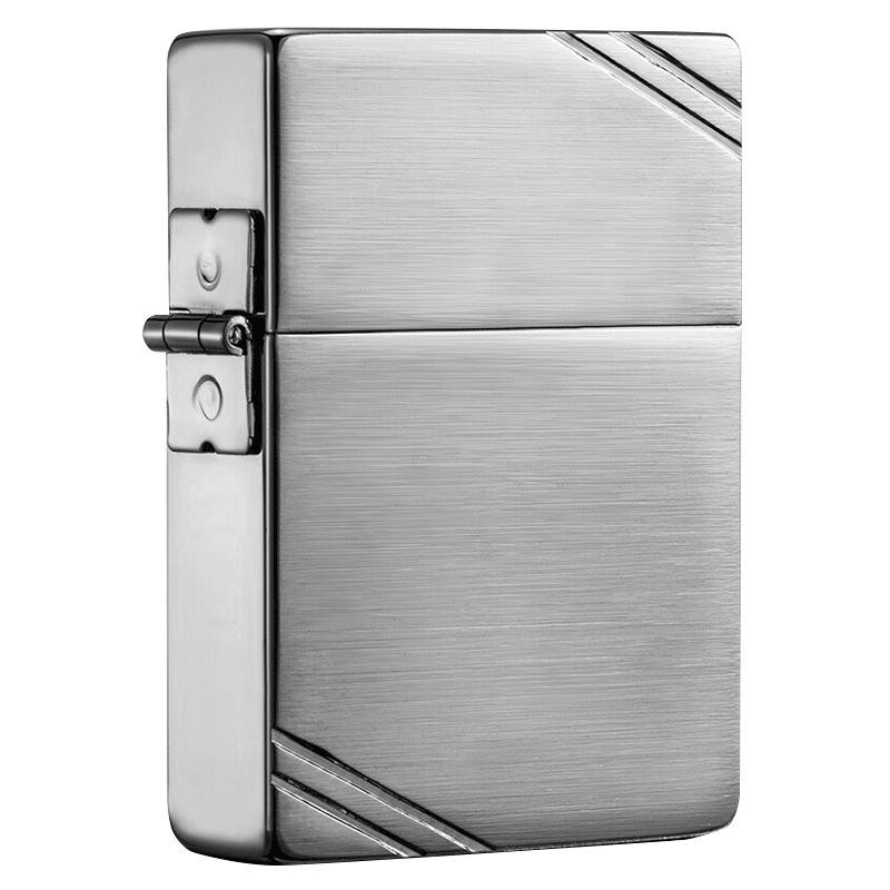 ZIPPO官方旗舰店打火机美版原版在册切角拉丝1935复刻机收藏送礼
