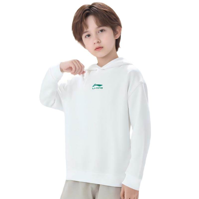 李宁官方正品青少年儿童女童卫衣新款男童学生运动长袖上衣服童装