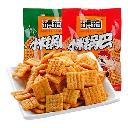 琥珀小米锅巴22g麻辣牛肉膨化