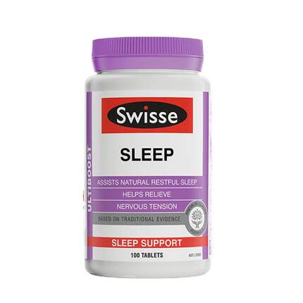 斯维诗Swisse安定睡眠片100片帮助睡眠无褪黑素压力神经舒缓