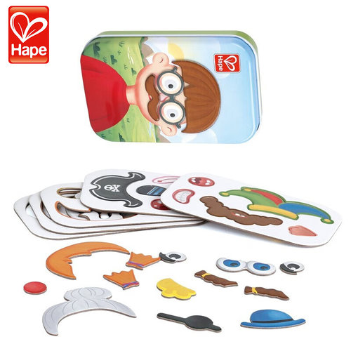 Hape口袋玩具钓鱼变脸变装游戏盒儿童益智桌面游戏桌节日礼物