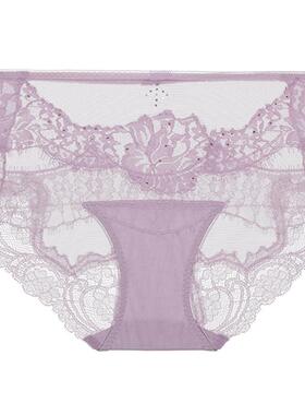 【重塑经典】LACLOVER兰卡文性感蕾丝中腰平角裤秘密恋歌LC23DP1