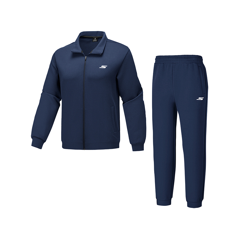 【下拉享淘金币】斯凯奇秋冬男士运动休闲套装GO KNIT科技空气层