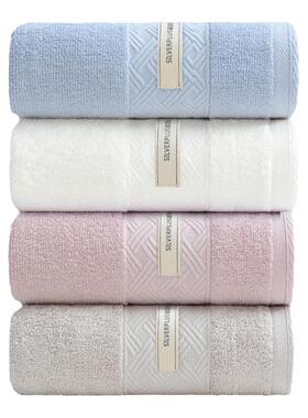 洁丽雅毛巾纯棉洗脸家用成人不易掉毛柔软全棉吸水抗菌面巾女2条