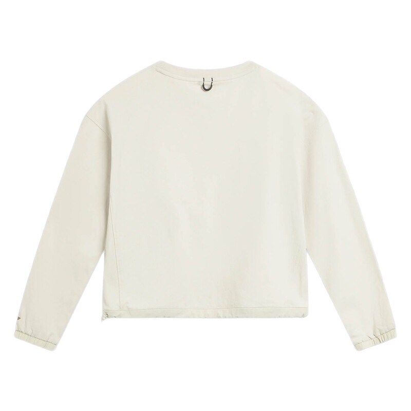 李宁户外CF溯丨长袖T恤女士官方新款圆领宽松上衣休闲针织运动服