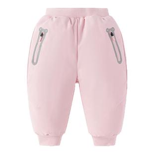 新款 巴拉巴拉女童羽绒裤 子冬装 儿童加厚防寒裤 小 婴儿宝宝保暖长裤