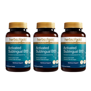 HerbsofGold进口甲钴胺营养神经维生素b12成人中老年和丽康75片