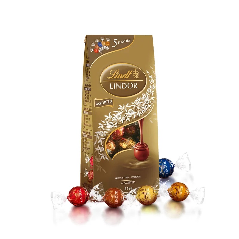 lindt瑞士莲软心牛奶巧克力569g