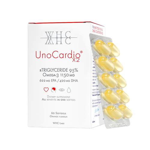 WHC 小红帽rTG型高纯度深海鱼油软胶囊omega3 DHA中老年心脑60粒