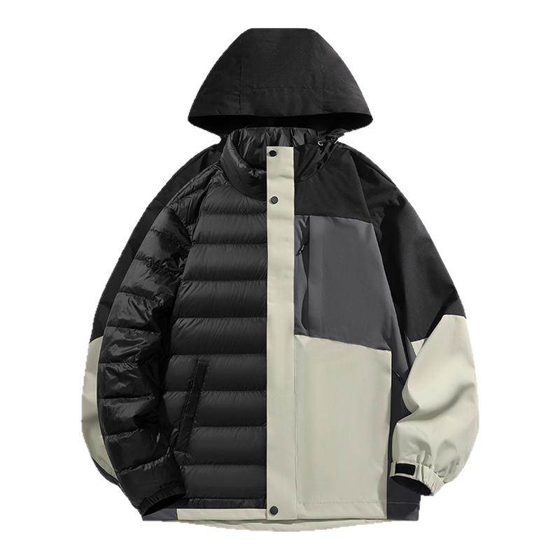 AB 2025秋冬新款户外保暖三合一可脱卸内胆一衣多穿加厚羽绒服