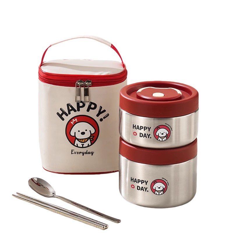 小学生316不锈钢超长保温饭盒