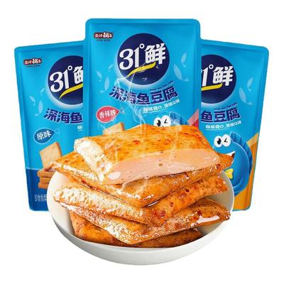 盐津铺子鱼豆腐麻辣小吃小零食