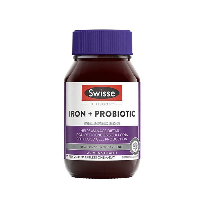 澳洲Swisse斯维诗补铁益生菌片成人缺铁贫血调理肠胃【效期清仓】,保健食品/膳食营养补充食品,益生菌,淘宝优惠券,粉丝福利购,淘宝优惠卷