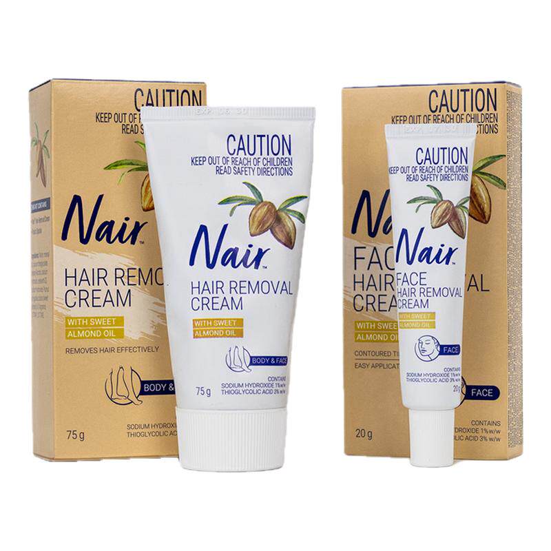 现货澳洲美国nair脱毛膏唇部面部脸部唇毛小胡子女士四肢腋下私处