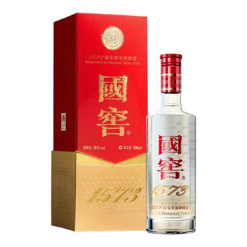 【国庆好礼】泸州老窖38度国窖1573经典装500ml商务浓香型白酒