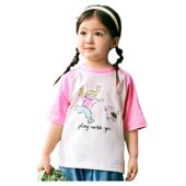 童装 巴拉巴拉儿童短袖 新款 夏装 潮 t恤女童纯棉印花上衣宝宝亲子装