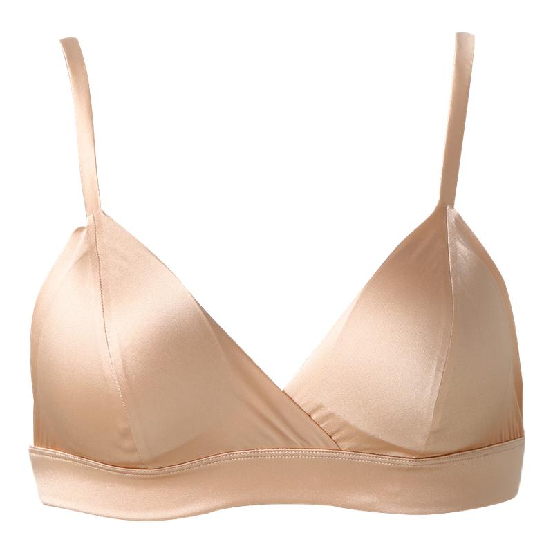 金三塔里外桑蚕丝文胸