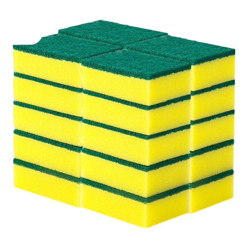 加厚双面百洁布海绵擦洗碗百洁布刷锅海绵块刷碗厨房专用洗碗布