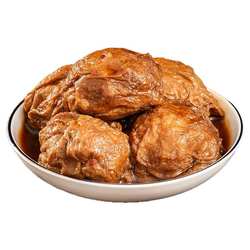 肉馅面筋塞肉无锡特产肉酿面筋包狮子头猪肉肉丸熟食开袋即食300g